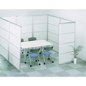 法人限定 パーティション 一式 セット アルミパネル パーテーション 衝立 ついたて 間仕切り ミーティングスペース 半透明 木目 PXS YPXシリーズ