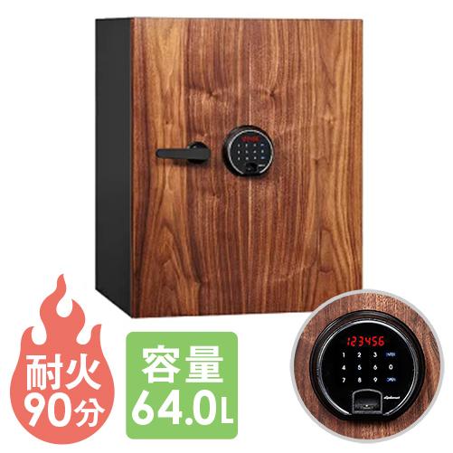 4月末まで20％OFF  金庫 耐火 64L 指紋認証 おしゃれ デザイン 高級 家庭用 アラーム ...