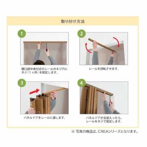 窓付き パネルドア 曇り加工 プライバシー保護...の詳細画像5