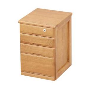 チェスト 小物入れ 4段 タモ材 収納 整理 木製 鍵付き 引き出し 引出し 収納家具 シンプル A4サイズ 書類整理 木製 天然木 天然素材 無垢材 家庭用 洋室 40-093