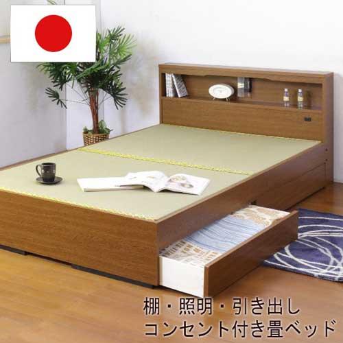 畳ベッド シングル 畳もフレームもオール日本製 防湿防虫加工 収納ベッド フロアベッド 畳 シングル...