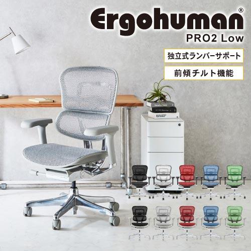 エルゴヒューマンプロ2 Ergohuman Pro2 ロータイプ オフィスチェア 高機能チェア メッ...