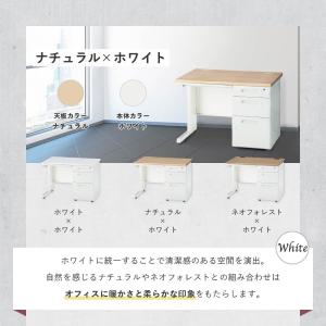 法人限定 オフィスデスク 両袖 幅1400×奥...の詳細画像3