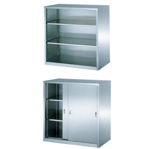 法人限定 オープン+引戸書庫 セット 書庫 ステンレス書庫 キャビネット ステンレスラック 備品庫 収納 会社 オフィス 厨房 教室 病院 実験室 大学 BSU-99PS2