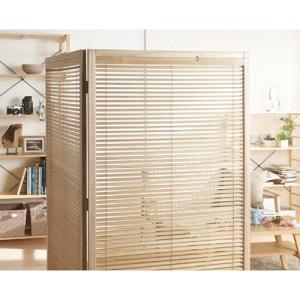 法人送料無料 パーテーション 和風 木製 二つ...の詳細画像4