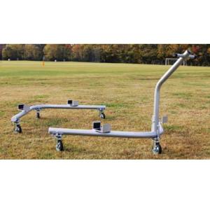 法人限定 サッカーゴール運搬台車 運搬台車 2台1組 AU型 アルミ製 軽量 大型キャスター 移動 楽々 簡単 組立 運搬車 台車 ゴール サッカー 教育施設 S-0999