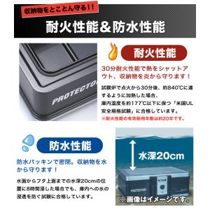 手提げ金庫 A4 金庫 手提げ 家庭用 耐火 ...の詳細画像5