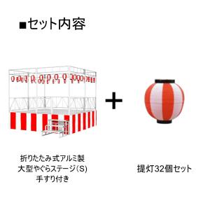 やぐらステージ 大型 高さ900mm 手すり付...の詳細画像2
