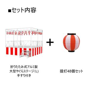 やぐらステージ 大型 高さ900mm 手すり付...の詳細画像2