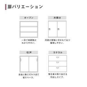 設置無料 引き違い書庫 2段 幅900×奥行4...の詳細画像5