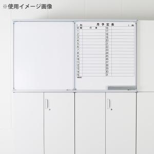 スライドボード 2連 無地+片面予定表 鍵無し...の詳細画像1