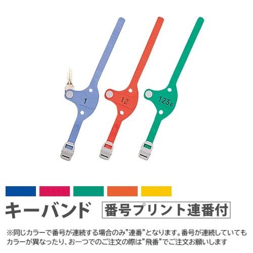法人限定  キーバンド キー・オ・メイトS 番号プリント連番付 オプション KEYB-S-RB