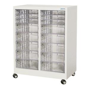 スチール製レターケース透明プラスチック引出し10段オフィス収納キャビネット書類入 法人限定 レターケース A4 深型 3列10段 ユニットケース 透明引き出し