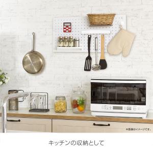 スチールパンチングボード フック付き 幅600...の詳細画像2