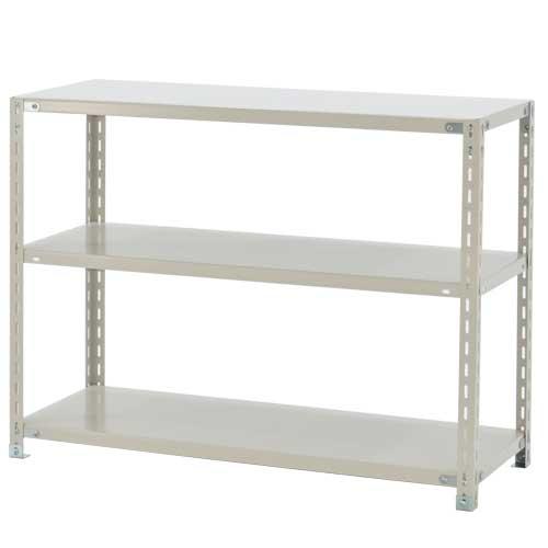 スチールラック 幅120×奥行45×高さ90cm 3段 120kg/段 軽量ラック 業務用 収納棚 ...