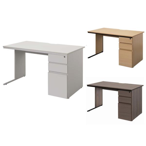 法人限定  オフィスデスク 片袖机 事務机 幅1200×奥行700×高さ700mm 鍵付き 引き出し...