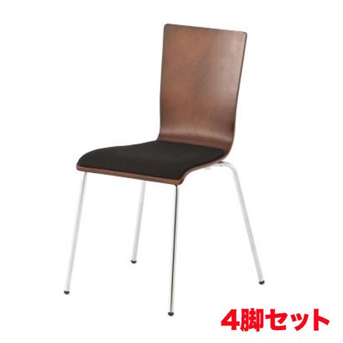 法人限定 スタッキングチェア 4脚セット 会議椅子 ミーティングチェア 会議チェア ダイニングチェア...