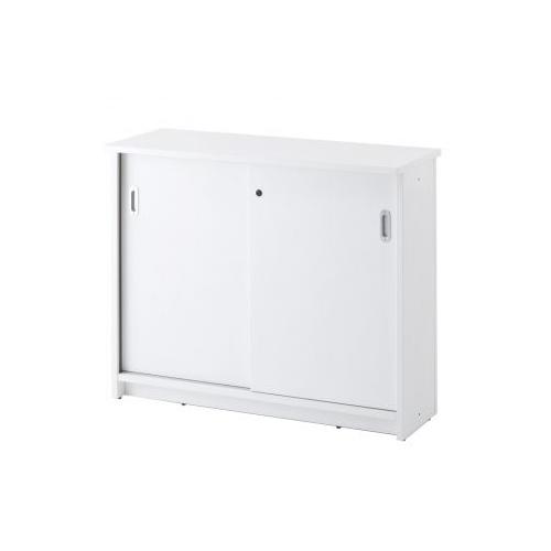 法人限定 受付カウンター ハイカウンター 幅1200×奥行450×高さ1000mm 鍵付き書庫タイプ...