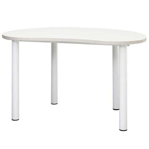 ワークテーブル 会議用テーブル 幅1200×奥行800×高さ720mm ビーンズ型 会議テーブル オ...