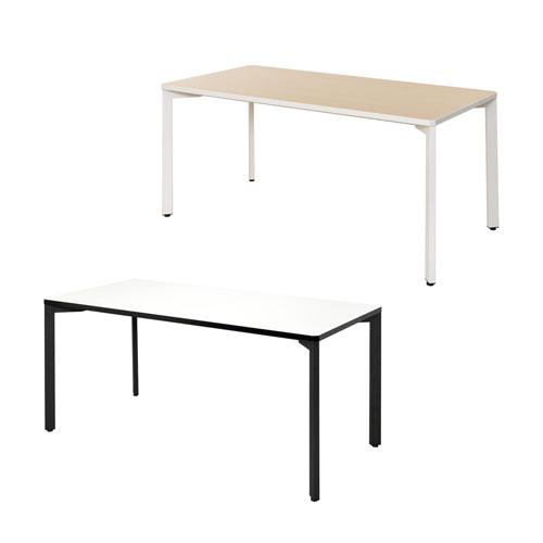 法人限定  会議用テーブル 会議テーブル 幅1500×奥行750×高さ720mm おしゃれ ホワイト...