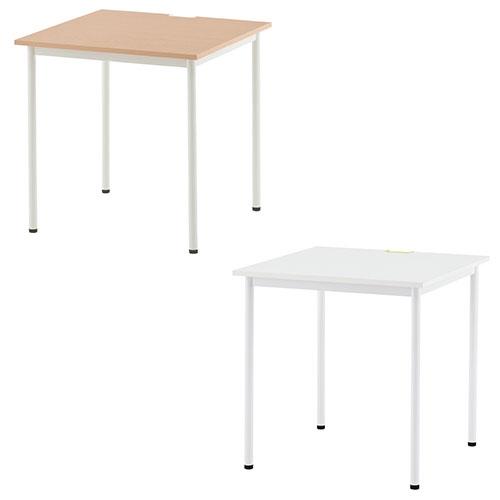 会議用テーブル 会議テーブル ミーティングテーブル 幅700×奥行700×高さ700mm 正方形 ホ...