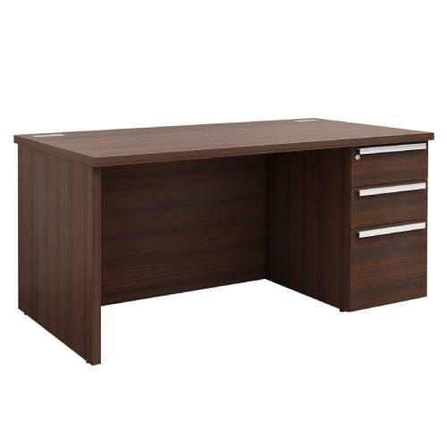 法人限定  エグゼクティブデスク 幅1500×奥行800×高さ720mm 片袖机 社長机 プレジデン...