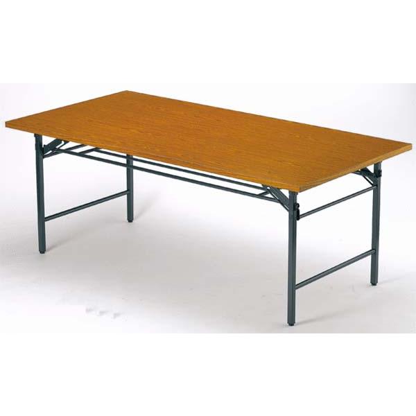 法人限定  折り畳み会議テーブル 共貼り つくえ 小型 T-1245 送料無料