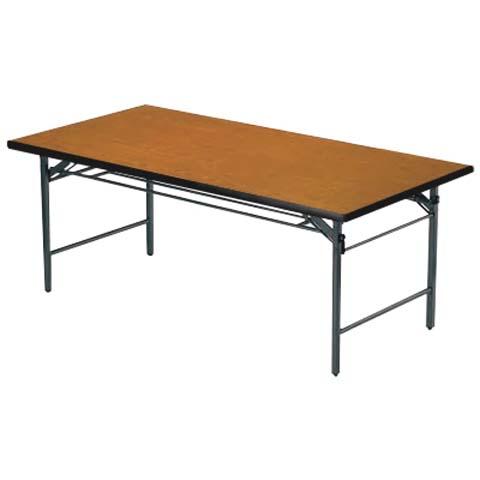 法人限定  折り畳み会議テーブル つくえ 店舗用品 小型 T-1245SE 送料無料
