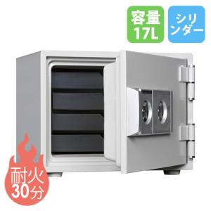 エーコー（EIKO） 送料無料 耐火金庫 テンキー式 シリンダー錠 8L 保管
