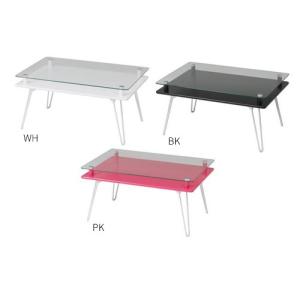 ルネセイコウ 法人送料無料 ガラステーブル 幅800×奥行800×高さ350mm