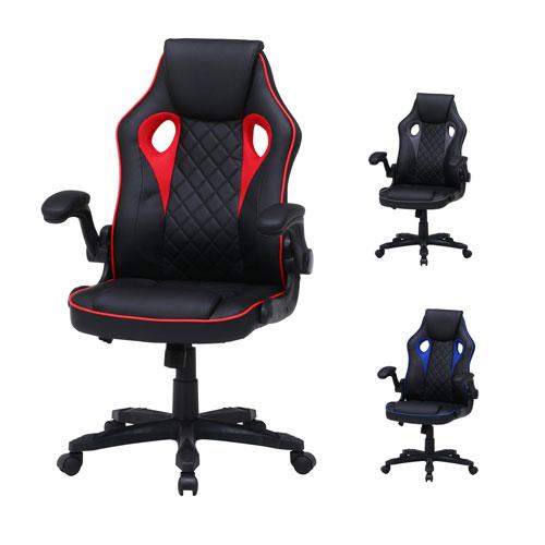 ゲーミングチェア 幅650×奥行630×高さ1030〜1110mm オフィスチェア パソコンチェア ...