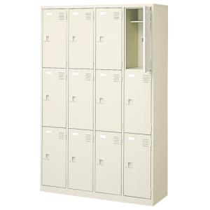 法人限定 ロッカー 12人用 3列4段 シリンダー錠 スチールロッカー 貴重