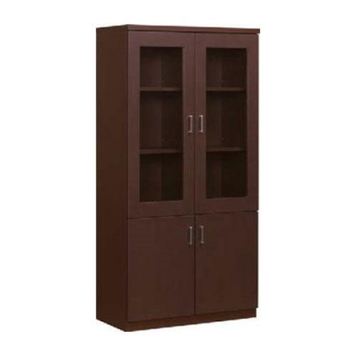 書棚 収納棚 書庫 キャビネット オフィス収納 小物収納 書類収納 モダン 木目 大容量 おしゃれ ...