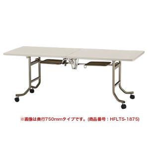生興 会議用テーブル 折り畳み 奥行450mm フライトテーブル