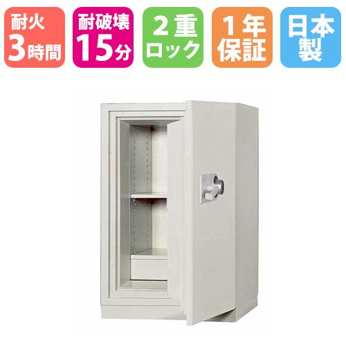 耐火金庫 163L ダイヤル錠 3時間耐火 1年保証 日本製 貴重品保管庫貴重品入れ セキュリティボ...