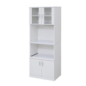 食器棚　カップボード　90cm アイボリー lookit_15-fy-0004