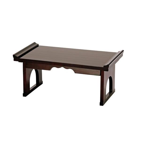 座卓 折りたたみ 木製 幅600×高さ275mm 文机 机 テーブル 和風 和モダン 書斎 和室 花...