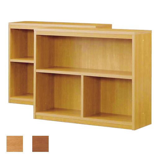 木製シェルフ 2台セット 幅900×奥行295×高さ720mm フリーラック 本棚 木製ラック ブッ...