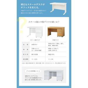 オフィスデスク 平机 幅1000×奥行700m...の詳細画像5