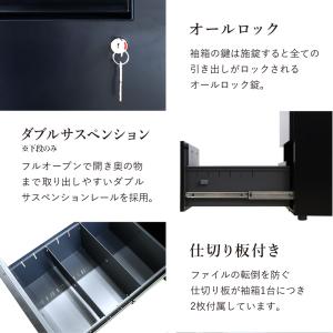 法人限定 エグゼクティブデスク 幅140cm ...の詳細画像3