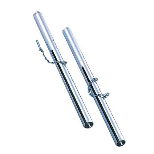 多目的補助支柱 溝付き 40mm支柱用 新規格対応 高さ調節 スチール製 拡張 ソフトバレー バトミ...