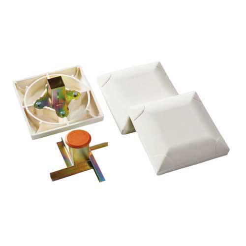 塁ベース 固定式 ストロングベース ゴム蓋 上下金具付き 3セット1組  天然ゴム一体成型 金属スパ...