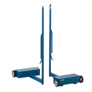 法人限定 バドミントン支柱 移動式 検定品 支柱40mm 高さ155cm ネット支柱 体育用品 スポーツ施設 運動施設 学校 部活動 スポーツ用品 S-7198