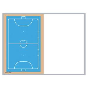 名入れ対応可 作戦盤 フットサル 移動式カラフル作戦板 キャスター付き作戦板 カラーコート図付ホワイトボード 体育用品 学校 部活動 S-7916