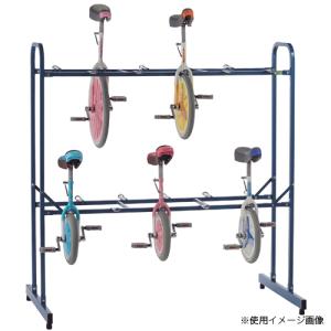 一輪車ハンガー 20台用 用具収納 運動場 収...の詳細画像1