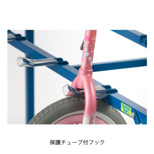 一輪車ハンガー 20台用 用具収納 運動場 収...の詳細画像2