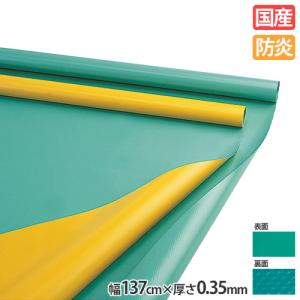 フロアシート 厚さ0.35mm 幅137cm 防炎 体育館 体育館シート 体育館マット フロアマット シート 業務用 学校 教育施設 スポーツ施設 日本製 三和体育 S-9452｜lookit