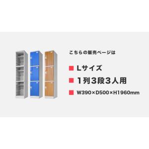 プラスチックロッカー 3人用 ロッカー 1列3...の詳細画像2