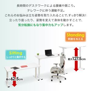 昇降デスク 電動 デスク スタンディングデスク...の詳細画像4