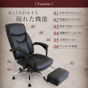 オフィスチェア エグゼクティブチェア 170度...の詳細画像3
